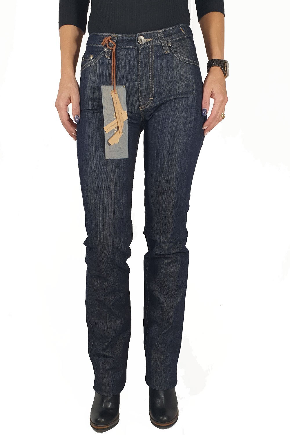 Blugi Gas, albastru inchis/negru, clasic