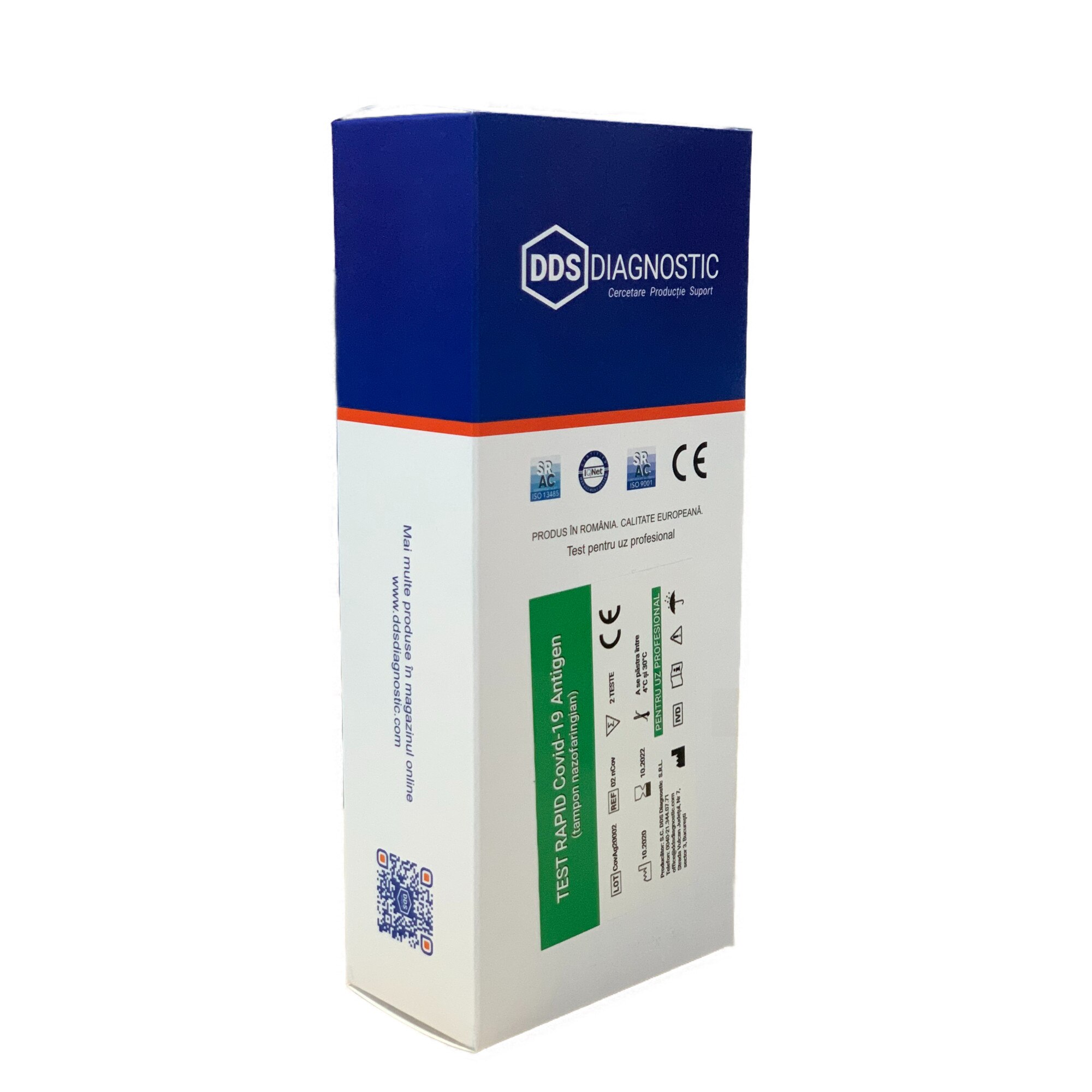 Kit 2 Teste Rapide Covid-19 Antigen (tampon nazal) pentru uz profesional