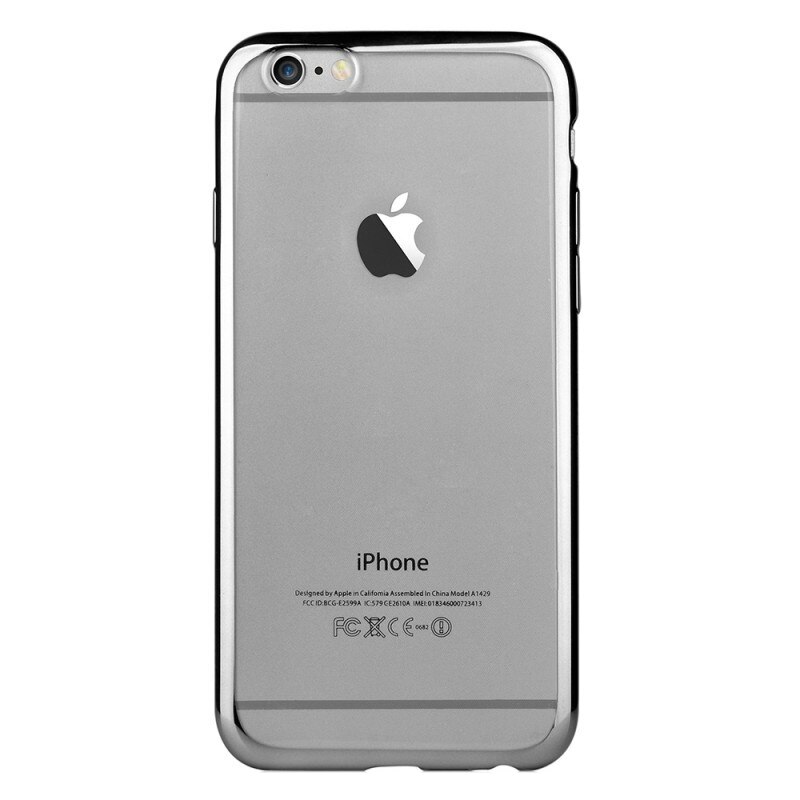 Husa de protectie Devia pentru iPhone 6 Plus/6s Plus, Silicon, Negru