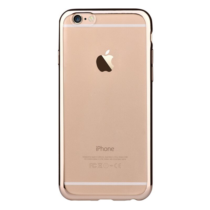 Husa de protectie Devia pentru iPhone 6 Plus/6s Plus, Silicon, Auriu