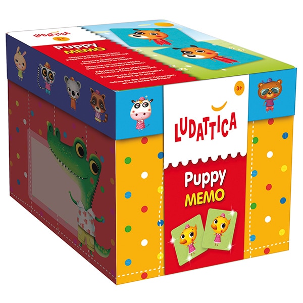 Joc de memorie Ludattica, Puppy Memo, 40 piese