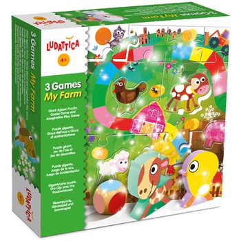 Set 3 jocuri Ludattica, Ferma mea Set 3 jocuri Ludattica, Ferma mea