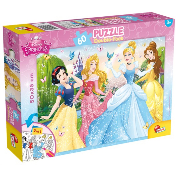 Пъзел Lisciani Disney Princess, 2 лица, 60 части