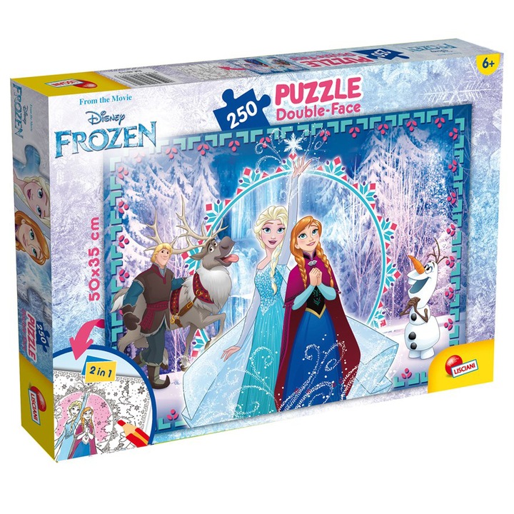 Пъзел Lisciani Frozen, 2 лица, 250 части