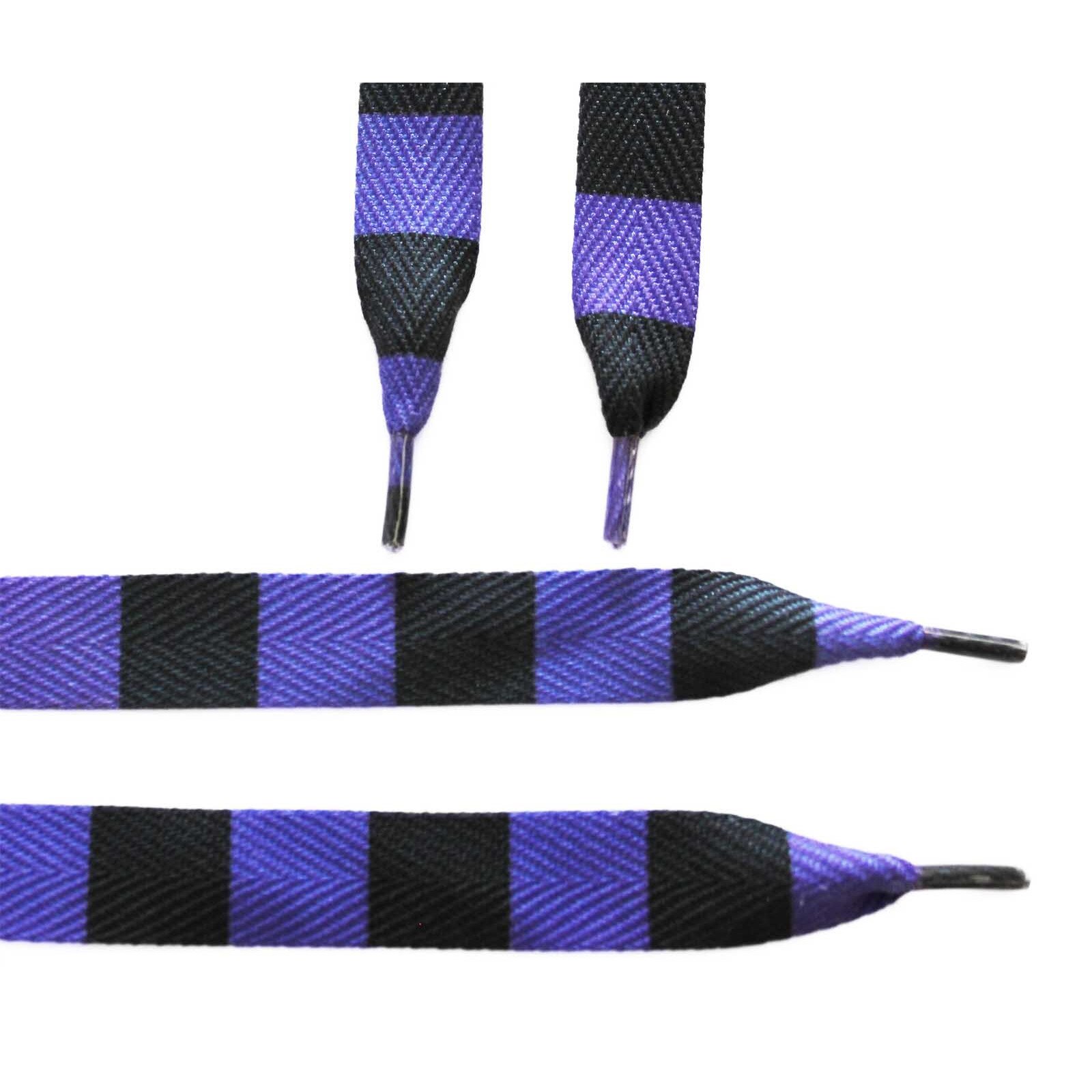 Sireturi imprimate negru-mov