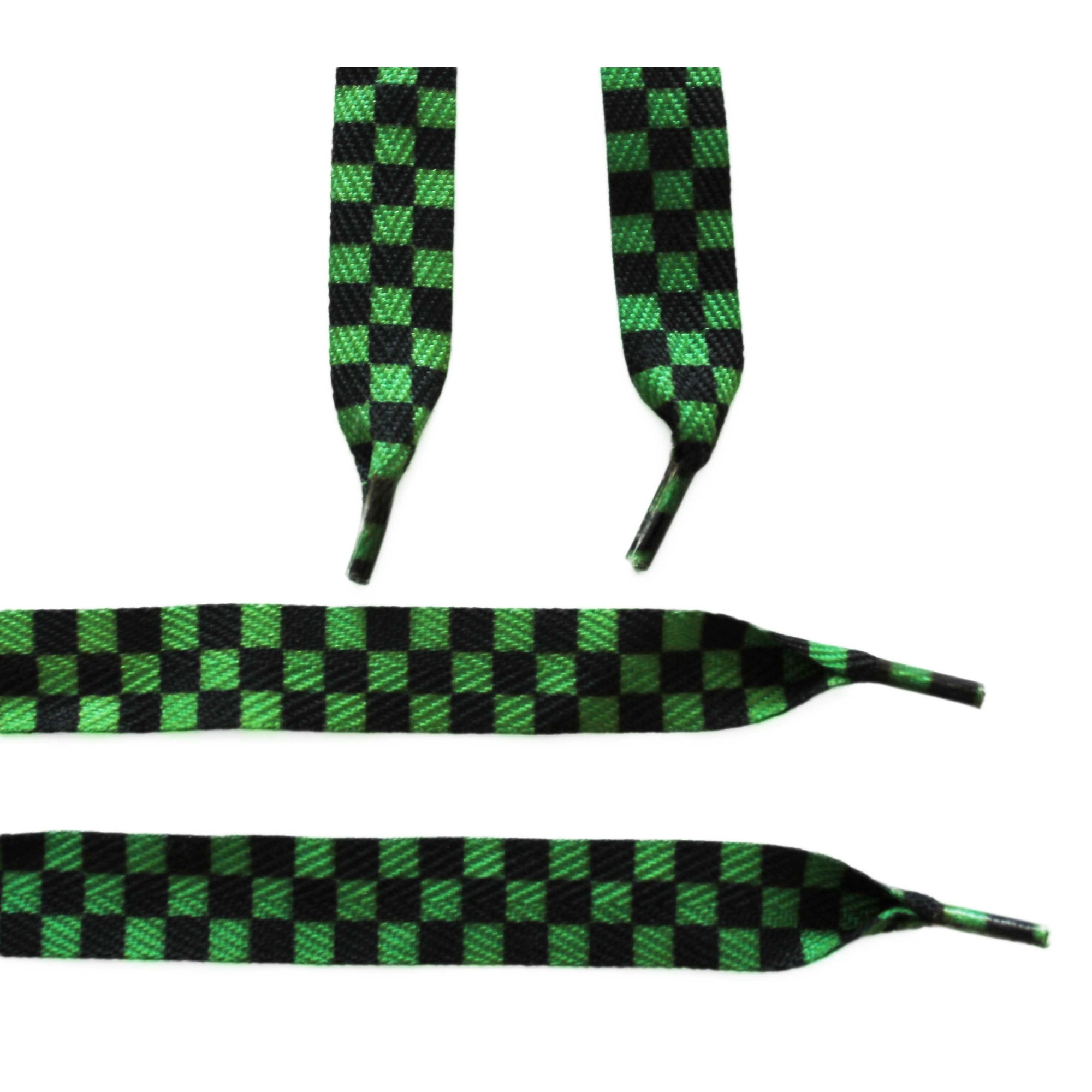 Sireturi imprimate negru-verde