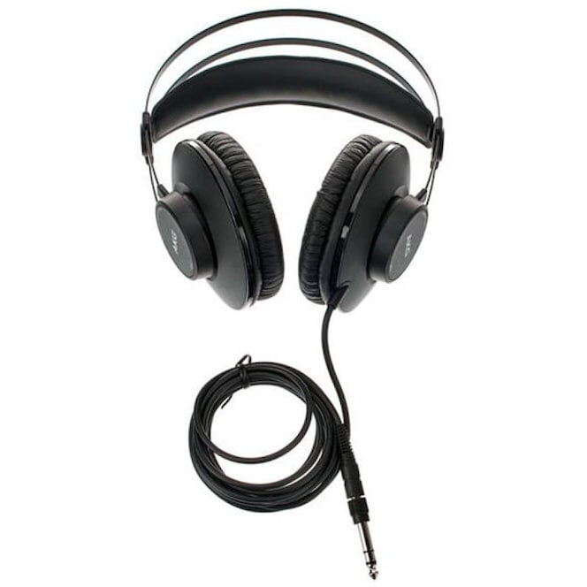 Casti audio de studio AKG K52, over-the-ear, Negru