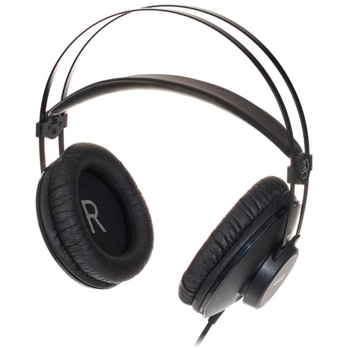 Casti audio de studio AKG K52, over-the-ear, Negru