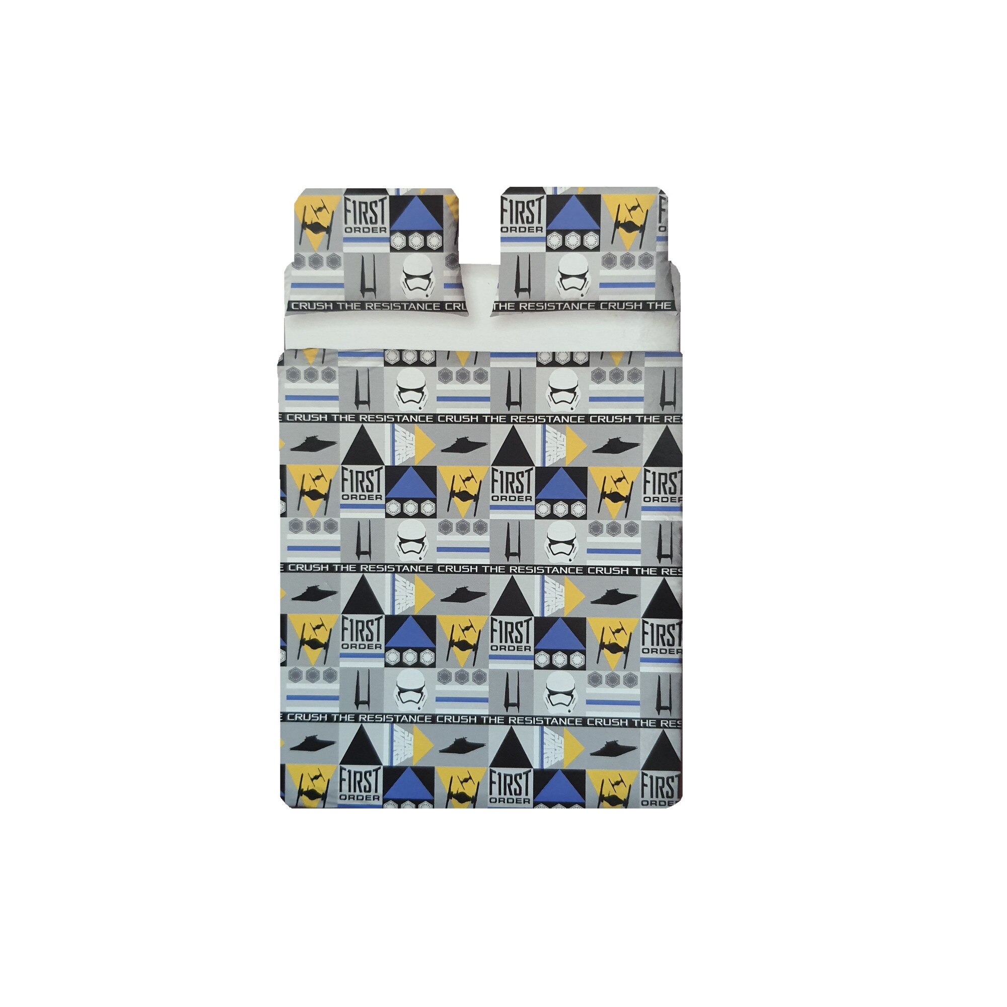 Lenjerie de pat ,1 plic pilota, 2 fete perna, 2 persoane, 200 x 200cm, 48 x 74cm, double, Star Wars, George Home