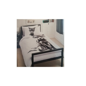 Lenjerie de pat ,1 plic pilota, 2 fete perna, 2 persoane, 200 x 200cm, 48 x 74cm, double, fox, George Home Lenjerie de pat ,1 plic pilota, 2 fete perna, 2 persoane, 200 x 200cm, 48 x 74cm, double, fox, George Home