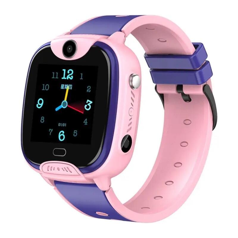 Ceas smartwatch copii SMARTECH localizare GPS, WI-FI, apel video, camera foto, functie telefon, buton SOS si monitorizare spion, 283 Roz