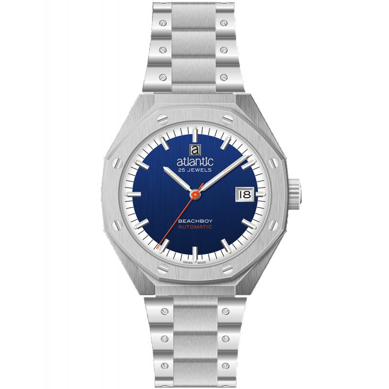 Ceas barbatesc Atlantic 58765.41.51 Automatic Argintiu