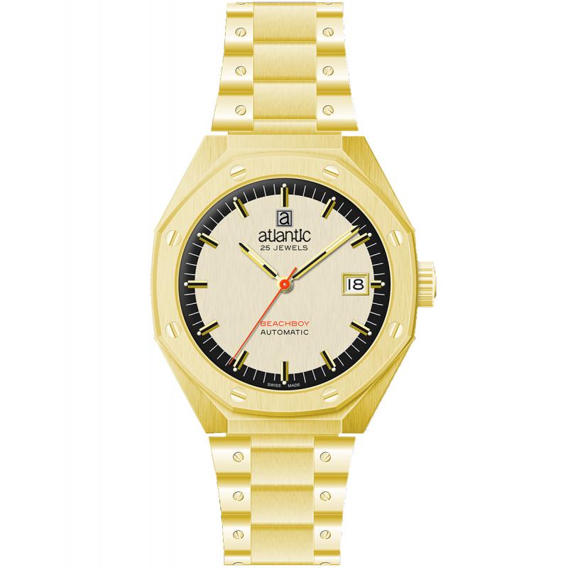Ceas barbatesc Atlantic 58765.45.31 Automatic Auriu