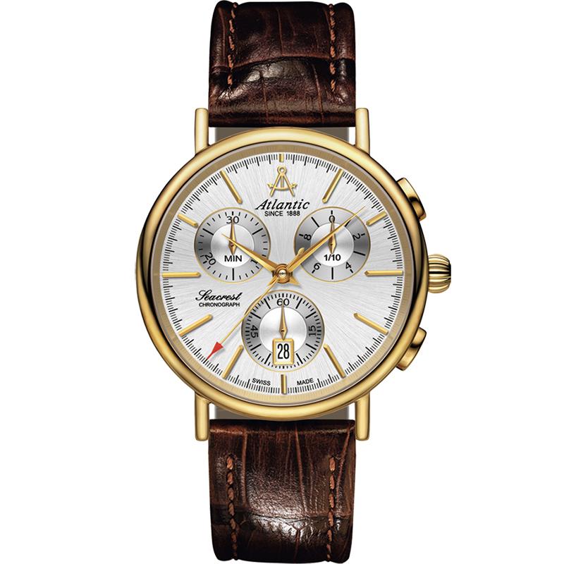 Ceas barbatesc Atlantic 50441.45.21 Quartz Auriu