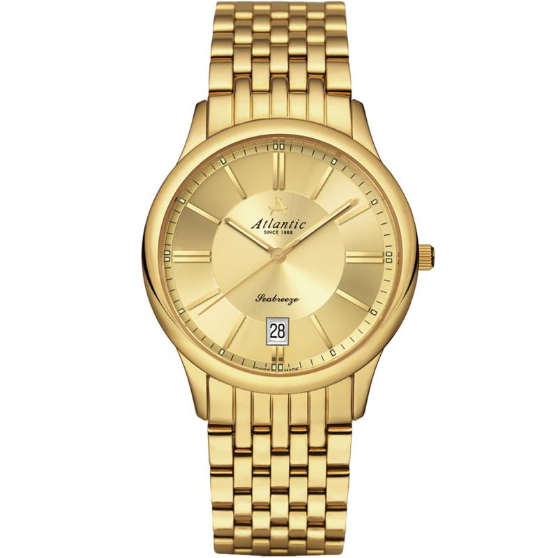 Ceas barbatesc Atlantic 61355.45.31 Quartz Auriu