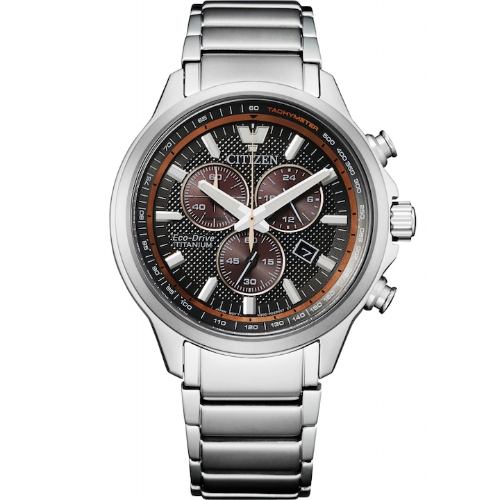 Сребърен кварцов мъжки часовник Citizen AT2470-85H