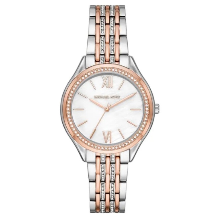 Ceas dama Michael Kors MK7077 Quartz Argintiu, Rose gold
