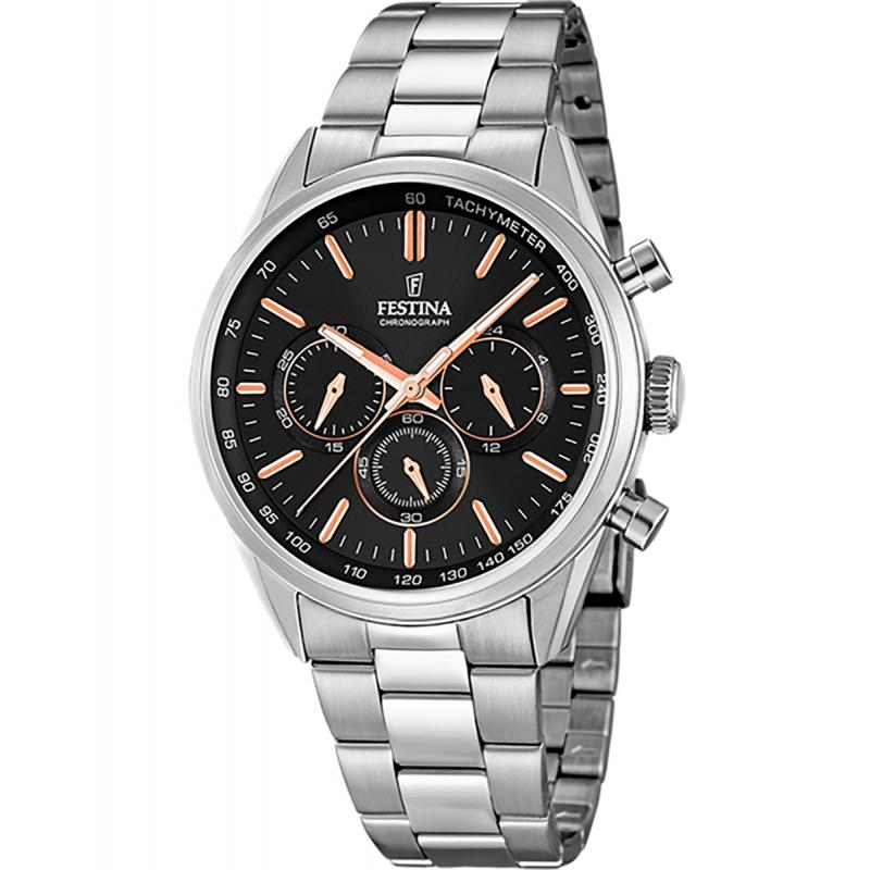 Ceas barbatesc Festina F16820/B Quartz Argintiu