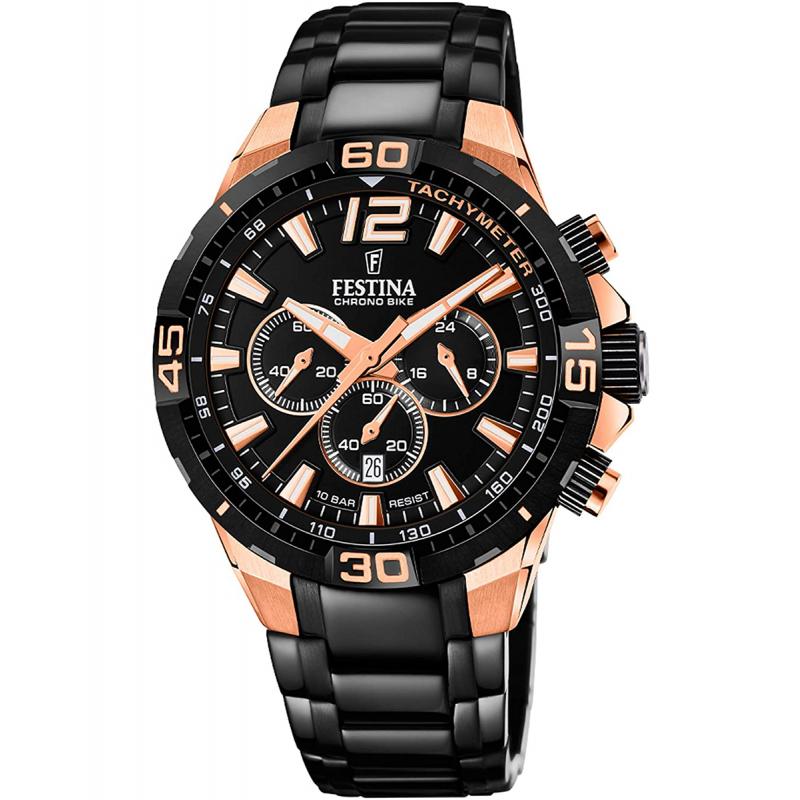 Ceas barbatesc Festina F20525/1 Quartz Rose gold, Negru