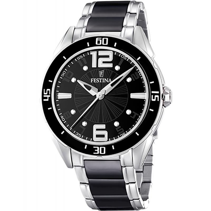 Ceas dama Festina F16395/2 Quartz Argintiu, Negru