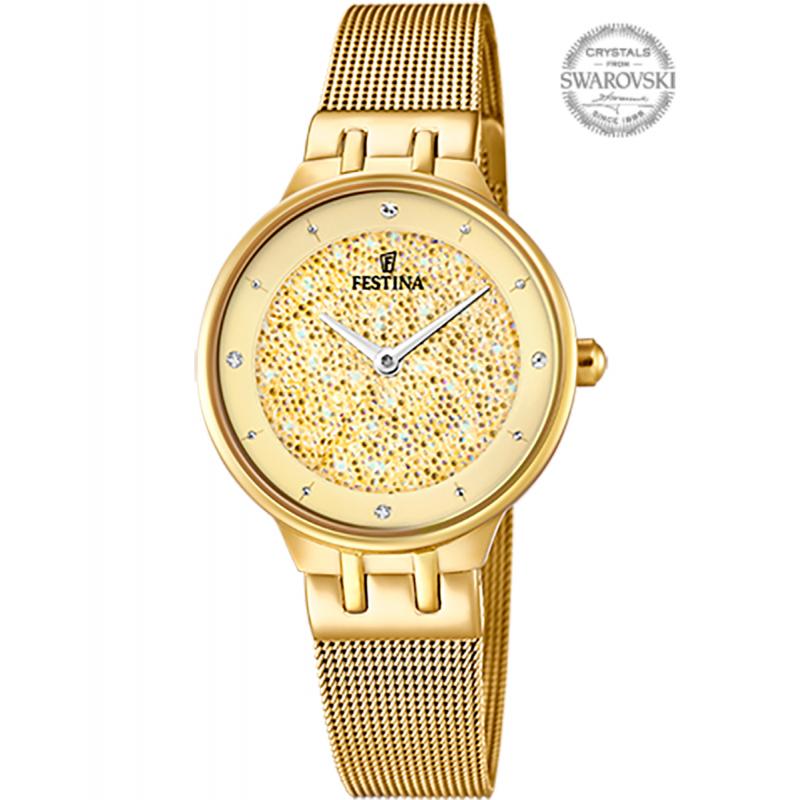 Ceas dama Festina F20386/2 Quartz Auriu
