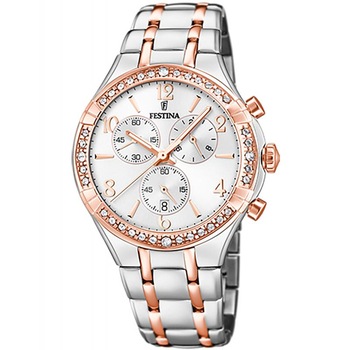Ceas dama Festina F20394/1 Quartz Argintiu, Rose gold Ceas dama Festina F20394/1 Quartz Argintiu, Rose gold