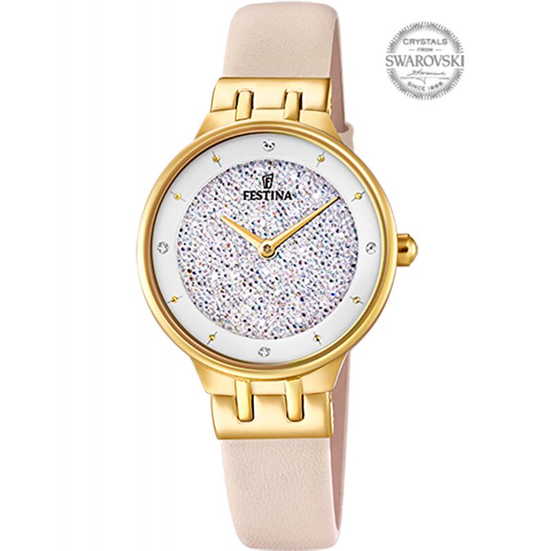 Ceas dama Festina F20405/1 Quartz Auriu