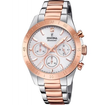 Ceas dama Festina F20398/1 Quartz Argintiu, Rose gold Ceas dama Festina F20398/1 Quartz Argintiu, Rose gold
