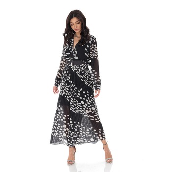 Salopeta de dama, plisata, Roh, neagra, petrecuta - TR373, ONESIZE Salopeta de dama, plisata, Roh, neagra, petrecuta - TR373, ONESIZE