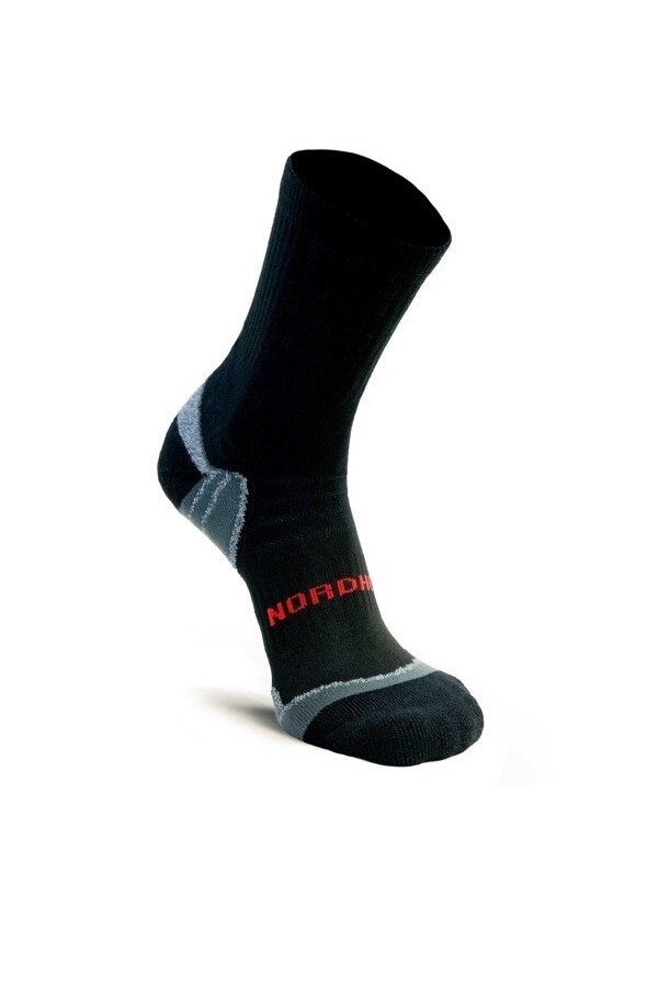 Set 2 perechi sosete dama, Nordhorn, Trekking, Pe glezna, Negru, Poliester