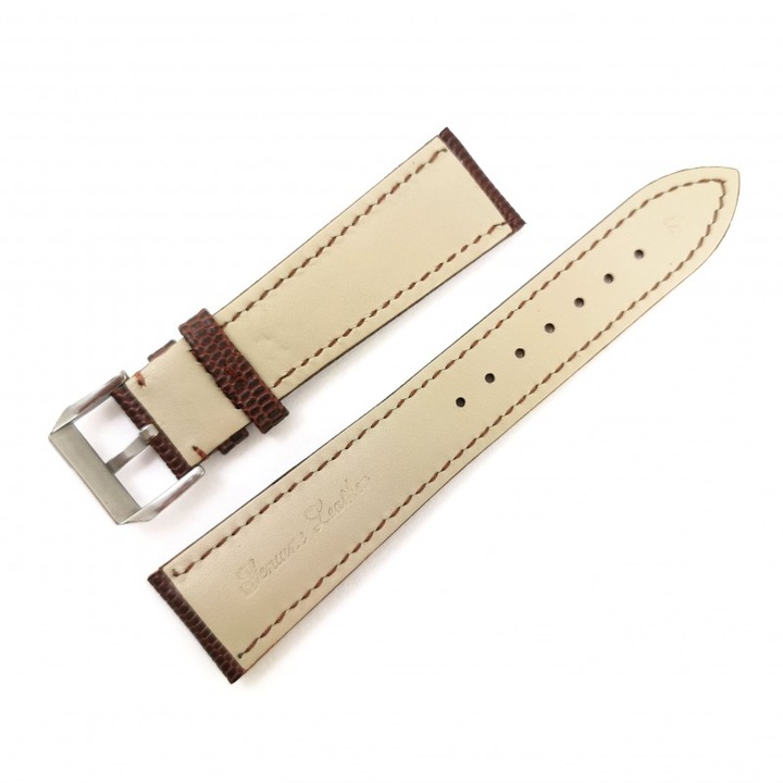 Curea de ceas maro din piele naturala WZ4152