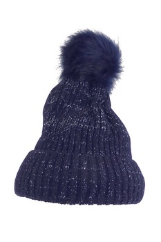 Caciula dama, Univers Fashion, groasa tricotata, cu ciucure de blana sintetica, rosu, marime unica Caciula dama, Univers Fashion, groasa tricotata, cu ciucure de blana sintetica, rosu, marime unica