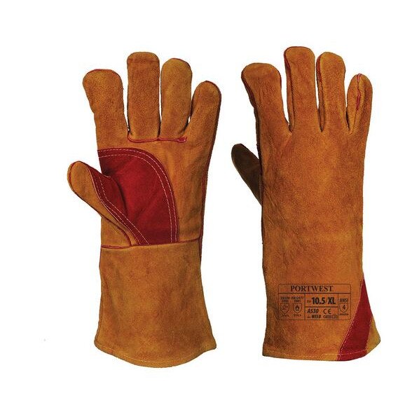 Manusi pentru sudori, maron, XL, Portwest
