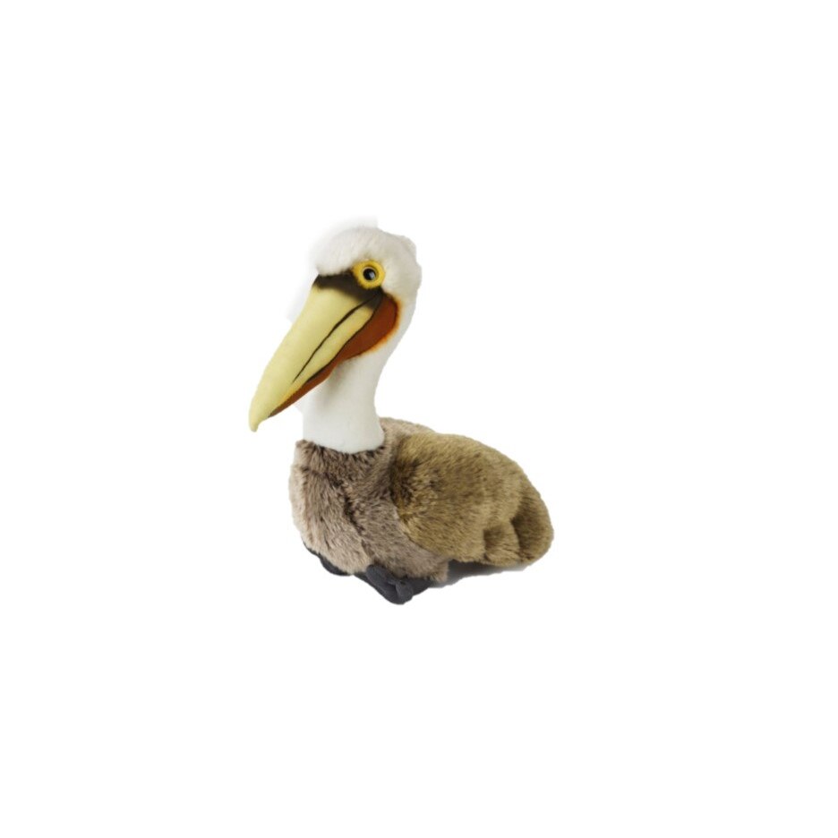 Jucarie de plus Venturelli National Geographic Pelican maro 30 cm
