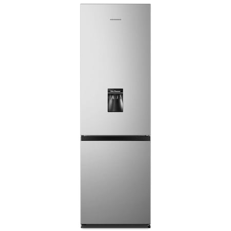 Combina frigorifica Heinner HC-N268SWDF+, 262 l, Clasa F, Dozator de apa, Iluminare LED, Control mecanic, Termostat ajustabil, H 180 cm, Argintiu