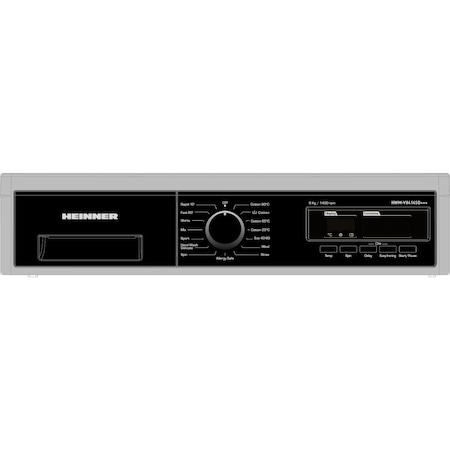 Masina de spalat Heinner HWM-V8414SD+++, 8 kg, 1400 RPM, Clasa D, Display LED, 60 cm, Argintiu