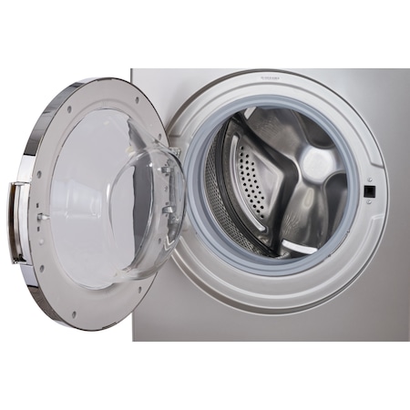 Masina de spalat Heinner HWM-V8414SD+++, 8 kg, 1400 RPM, Clasa D, Display LED, 60 cm, Argintiu