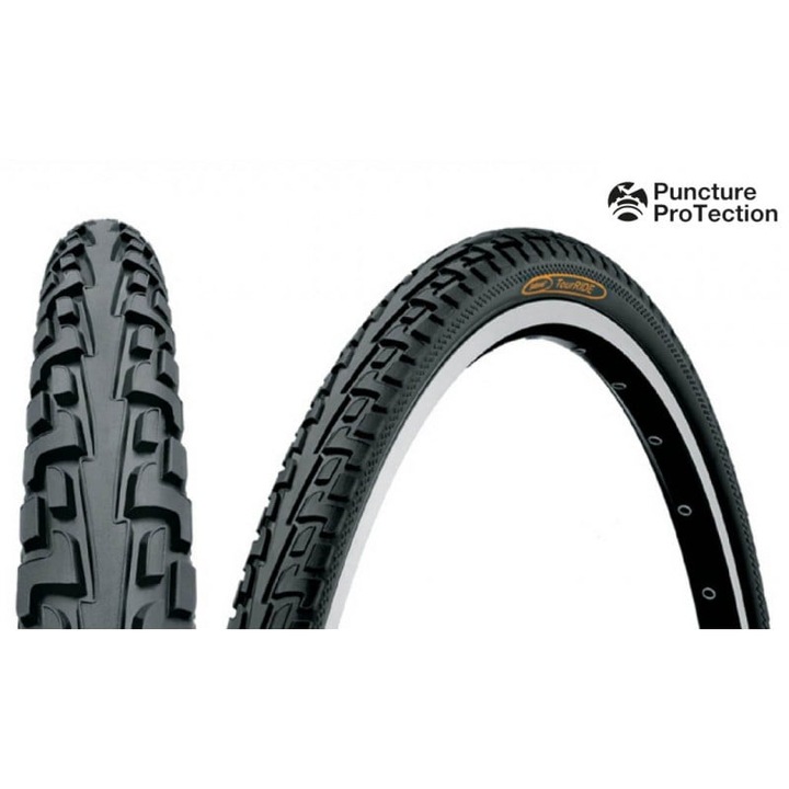 Anvelopa Continental Ride Tour Puncture-ProTection 37-622 28*1 3/8*1 5/8 negru/negru 28 inch