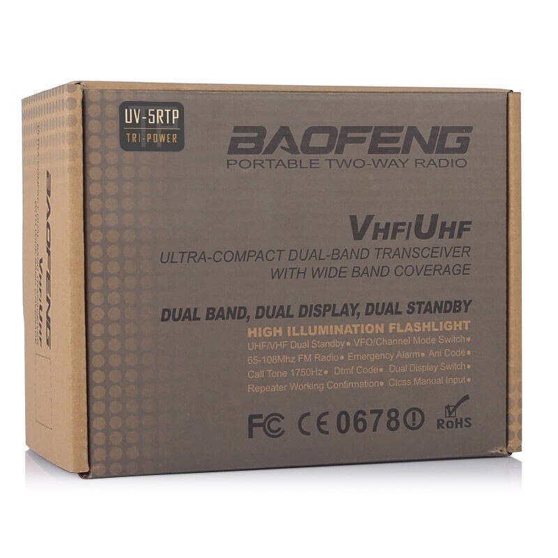 Преносима радиостанция Baofeng UV-5R 8W, 136 - 174 MHz / 400-520 Mhz 