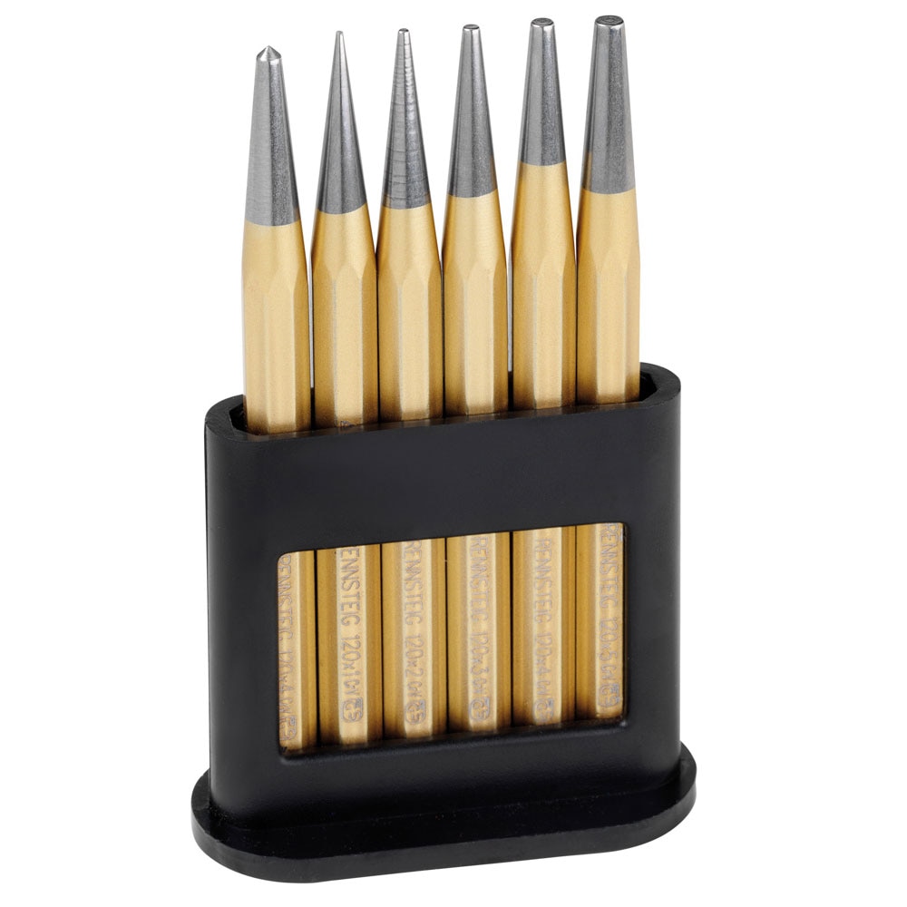 Set standard de perforatoare Rennsteig in stand de plastic, 6 piese