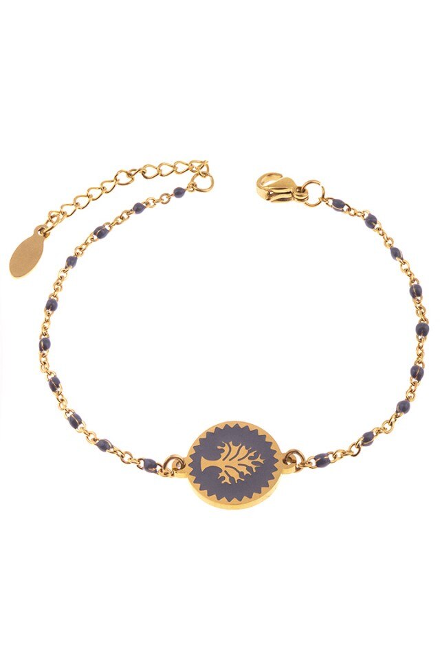 Bratara Inox Tree of Life Gray 20 cm Bijouxmania