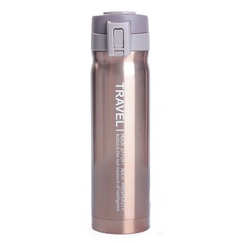 Termos inox cu pereti dubli 500ml auriu Diller Termos inox cu pereti dubli 500ml auriu Diller