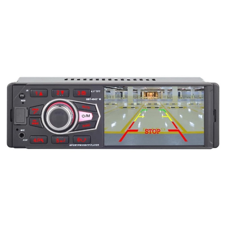 Radio MP3 Mp5 Player auto 1DIN Casetofon 4.1 Inch Bluetooth USB Auxiliar
