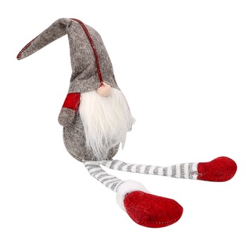 Elf de jucarie, MT Malatec, inaltime 50 cm, decoratiune Craciun, design hazliu, gri Elf de jucarie, MT Malatec, inaltime 50 cm, decoratiune Craciun, design hazliu, gri