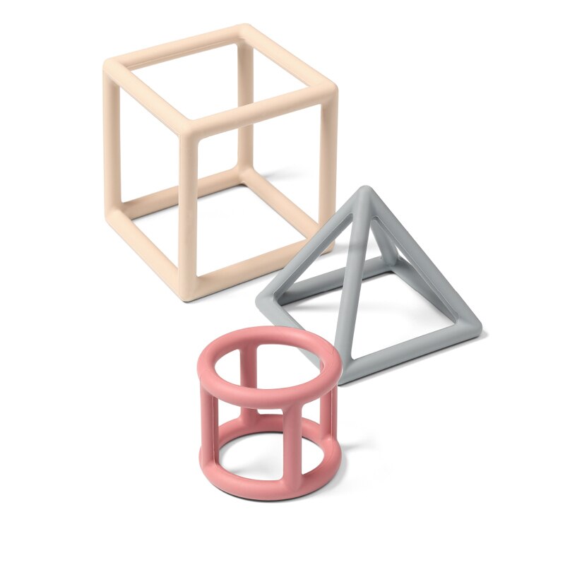 Set 3 jucarii pentru dentitie BabyOno 514/02, Multicolor