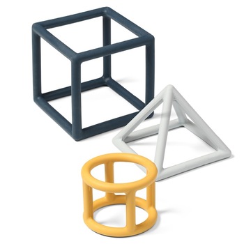 Set 3 jucarii pentru dentitie BabyOno 514/01, Multicolor Set 3 jucarii pentru dentitie BabyOno 514/01, Multicolor