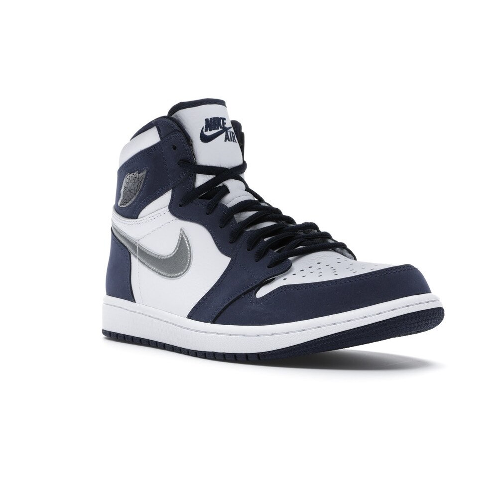 navy blue jordan retro 1