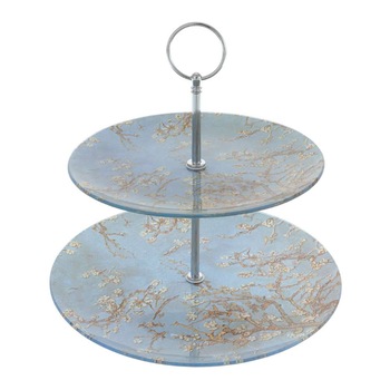 Platou Etajat cu Flori de Migdal 25 cm Platou Etajat cu Flori de Migdal 25 cm