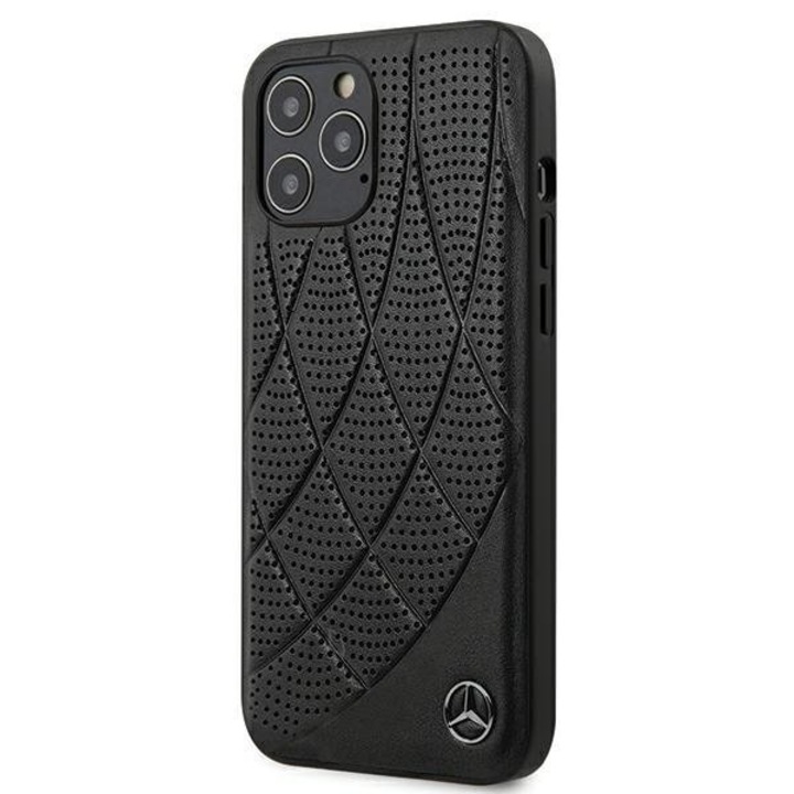 Hátlapvédő tok Apple iPhone 12 Pro Max mobiltelefonhoz - Mercedes , Fekete