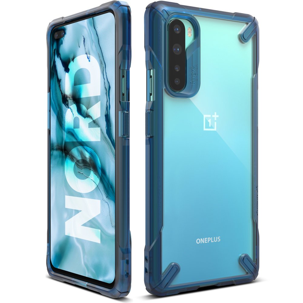Husa pentru OnePlus Nord Ringke Fusion-X blue